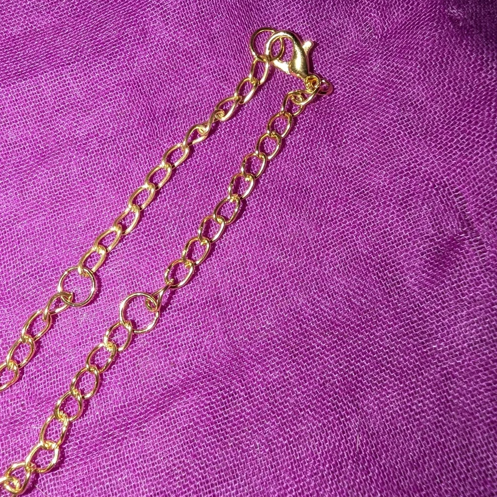 Handmade Gold Mermaid Treasure Box Necklace With Gold Charms - Picture 6 of 6